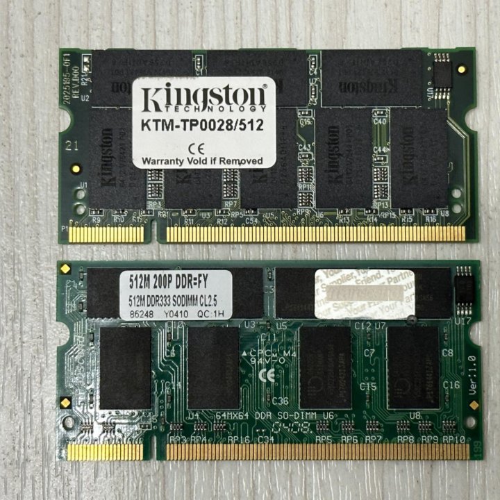 Оперативная память 512M DDR333 sodimm