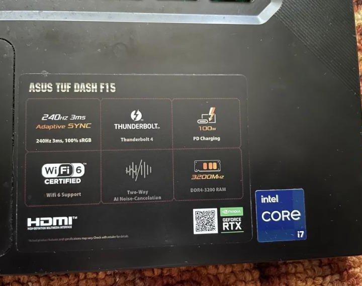 Игровой ноутбук ASUS TUF (i7,RTX 3060)