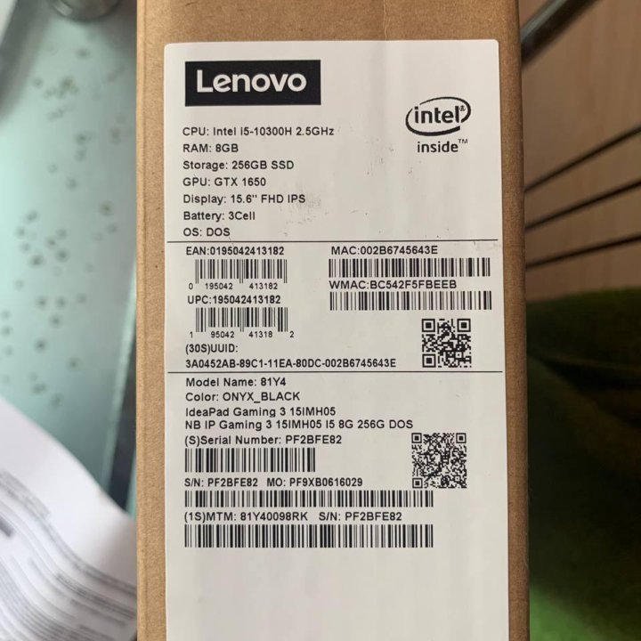 lenovo ideapad gaming 3 15imh05