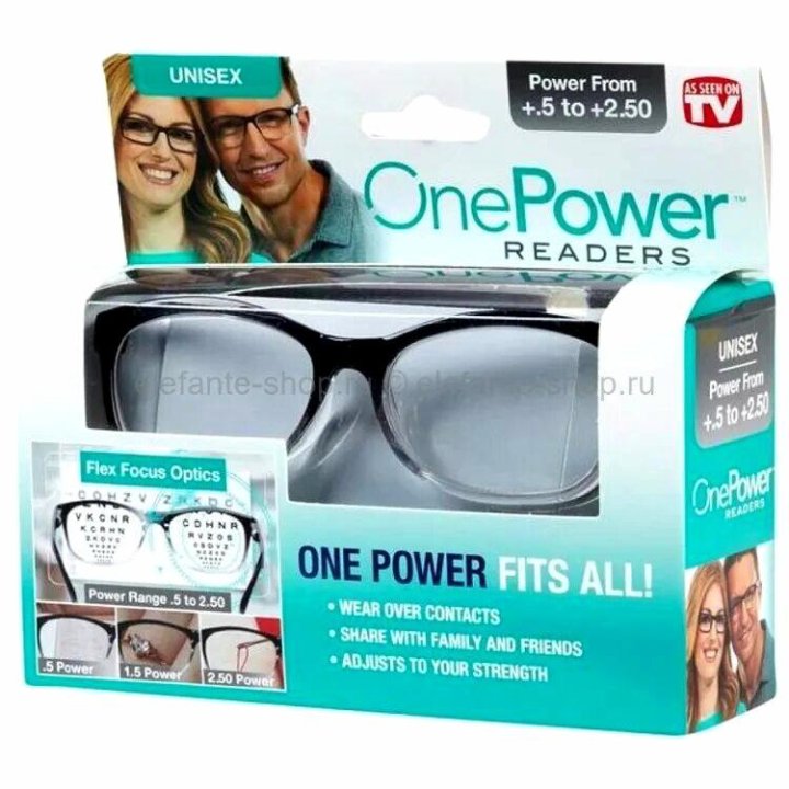 Лупа очки One Power Readers 0.5-2.5D