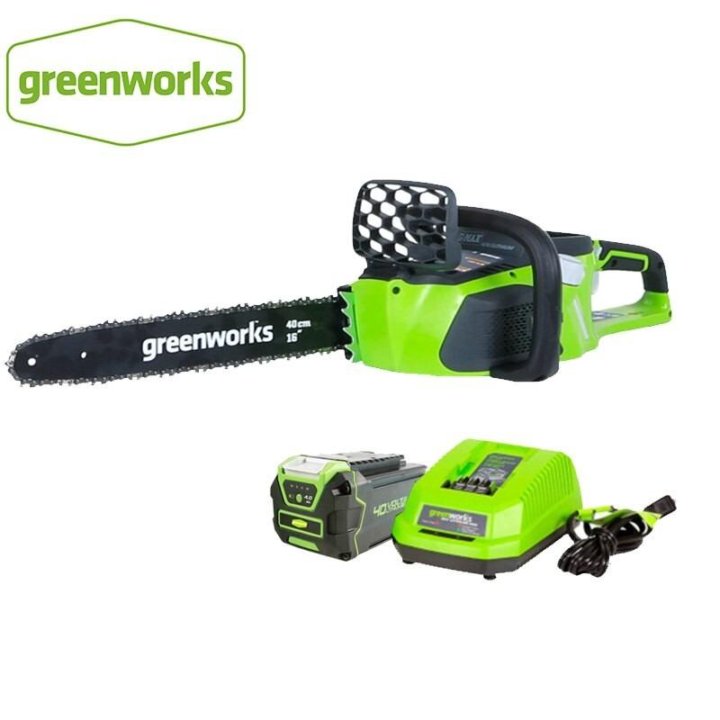 ЦЕПНАЯ ПИЛА АККУМУЛЯТОРНАЯ GREENWORKS GD40CS40