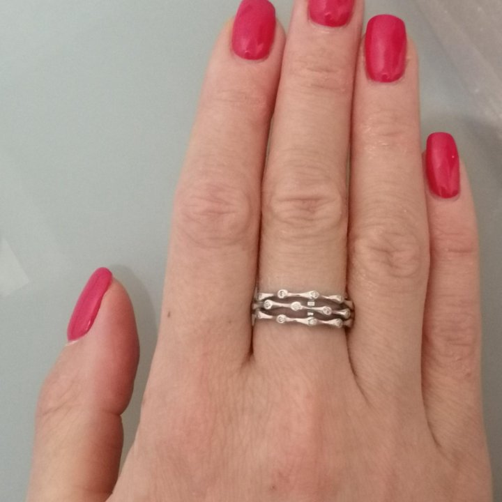 Кольцо серебро 925