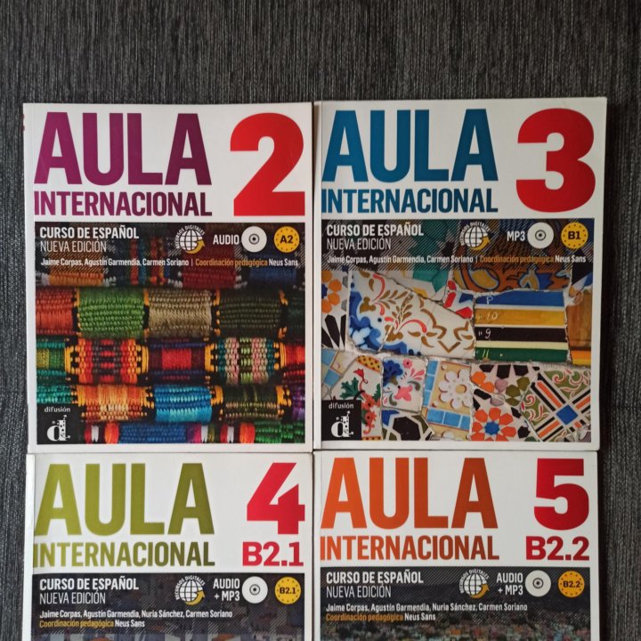 Новый Aula Internacional 1-5 учебники испанского