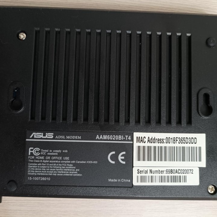 Модем + роутер Adsl Asus AAM6020bi-T4