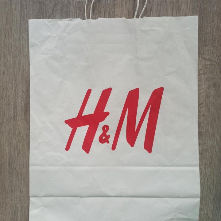 Крафт пакет H&M упаковка для одежды