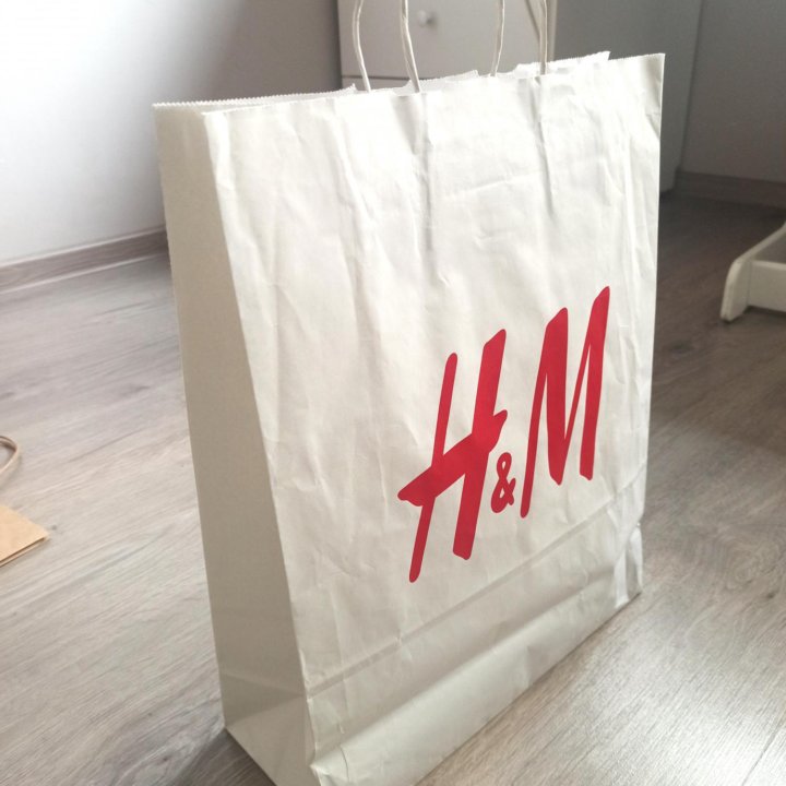 Крафт пакет H&M упаковка для одежды