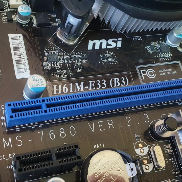 Комплект для пк MSI H61M-E33 1155 Core i5 озу 4Гб