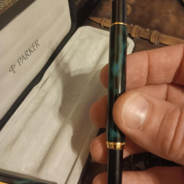 Ручка перьеваяParker Rialto Laque Aqua Blue,2000г