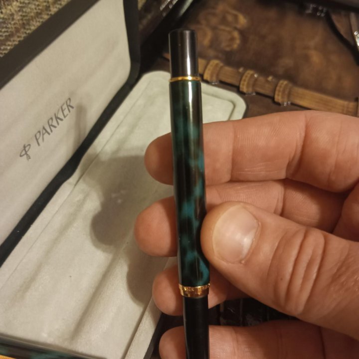 Ручка перьеваяParker Rialto Laque Aqua Blue,2000г