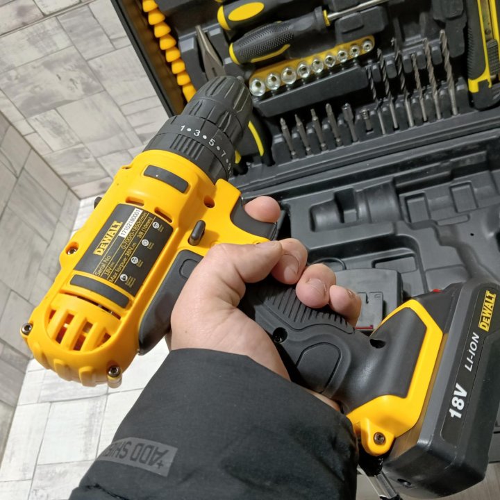 Дрель dewalt 18 v ударный