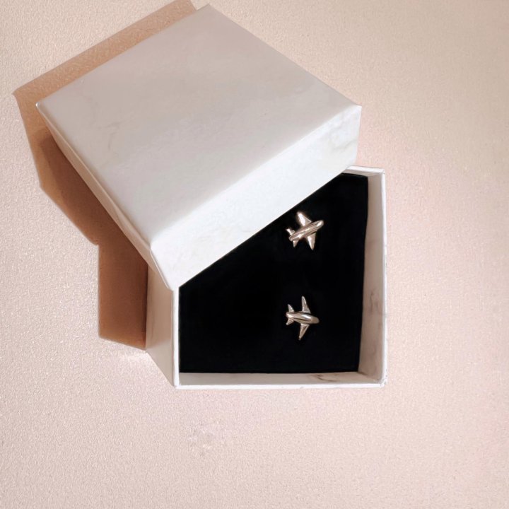 Серьги «Самолет»