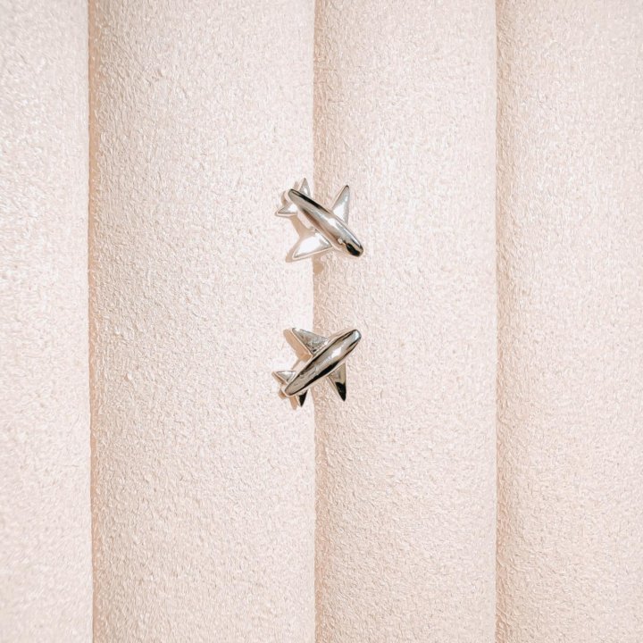 Серьги «Самолет»