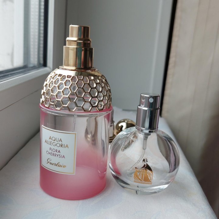 Пустые флаконы от духов Guerlain, Lanvin