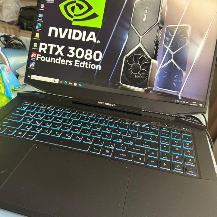 MECHREVO 17.3”, 16gb RTX3080 GDDR6 165w, 32gb DDR4