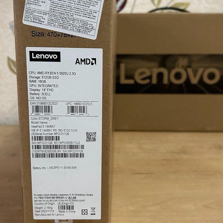 Новый, Гарантия, Чек. Ноутбук Lenovo IdeaPad 5 14