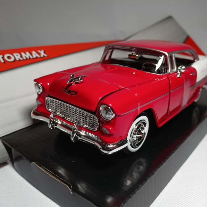 Модель автомобиля Chevy Bel Air 1955 Motormax 1:24