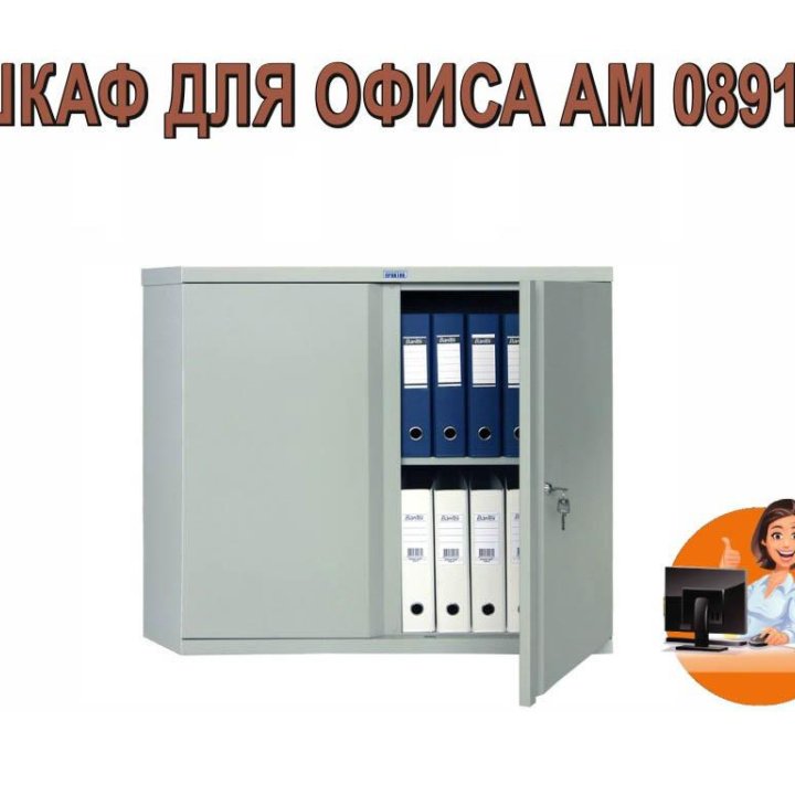 Шкаф офисный архивный металлический АМ 0891