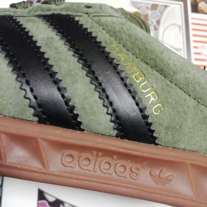 ☘️КРОССОВКИ ADIDAS HAMBURG GREEN