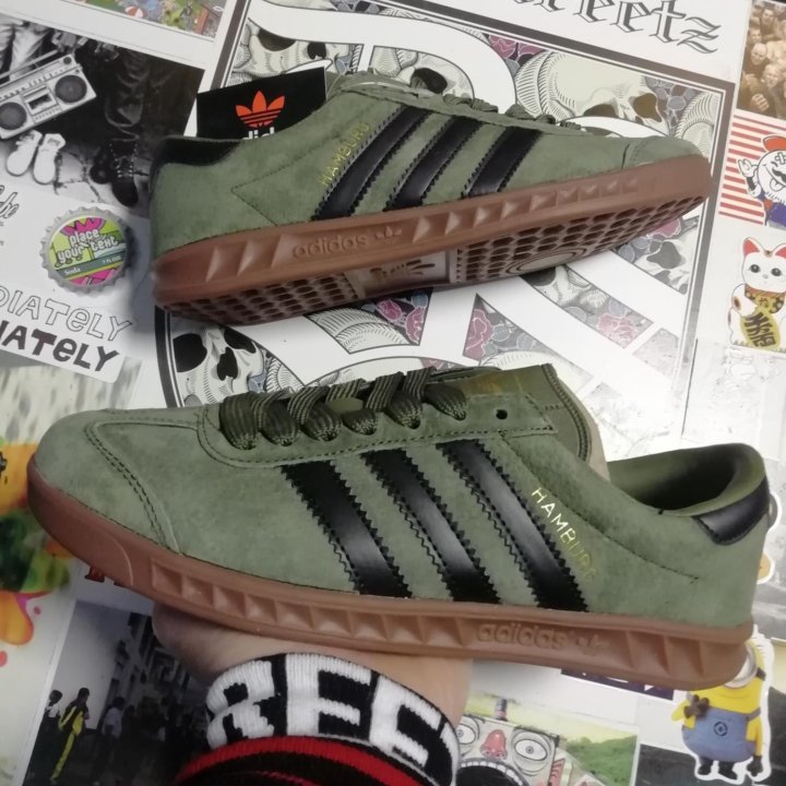 ☘️КРОССОВКИ ADIDAS HAMBURG GREEN