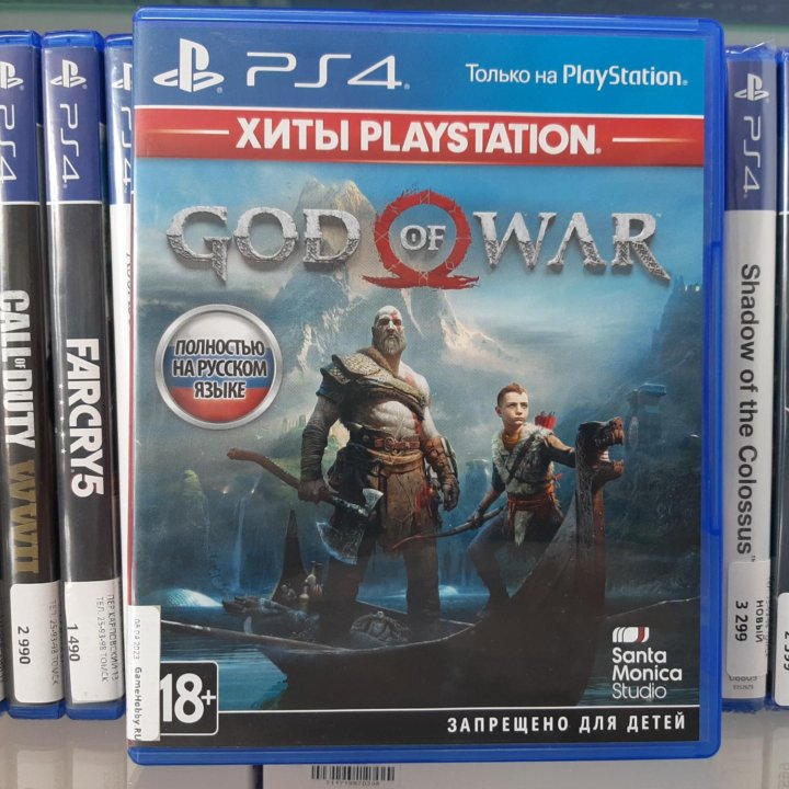 God of war (ps4, б/у) русские субтитры