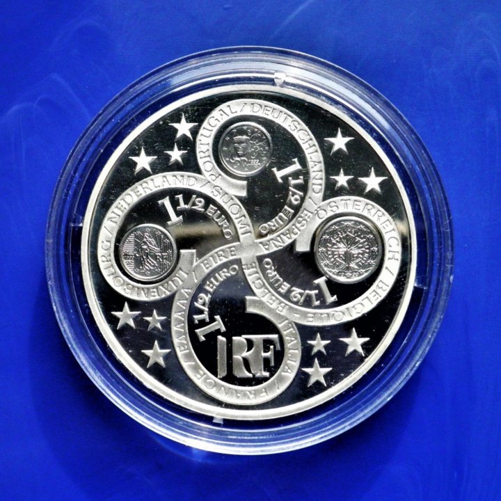 Франция 1½ евро 2003 Введение Евро, серебро