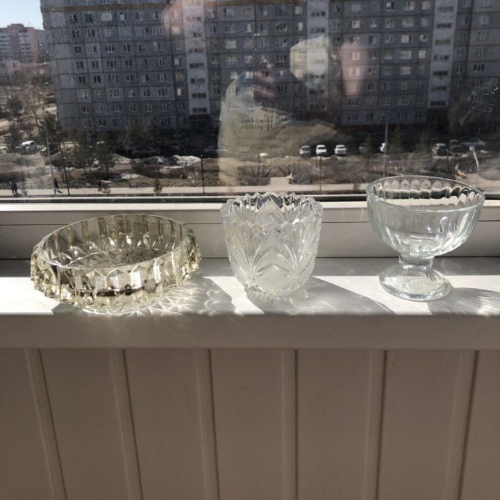 Хрустальные вазочки ссср