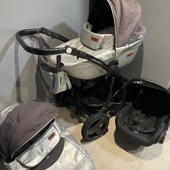 Коляска 3 в 1 RIKO Basic