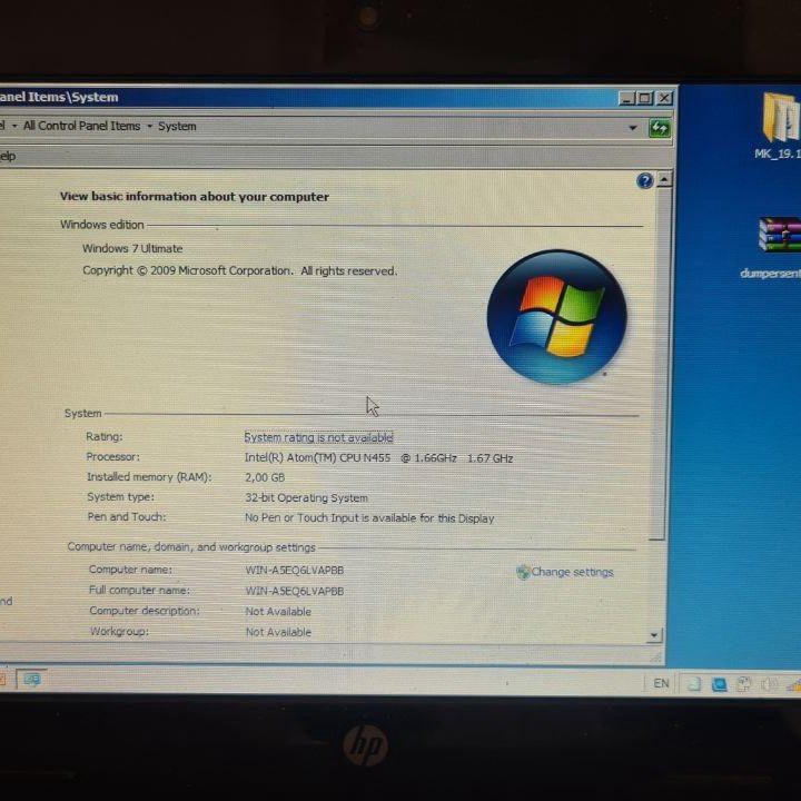 Нетбук HP mini 110-3601er 10.1'