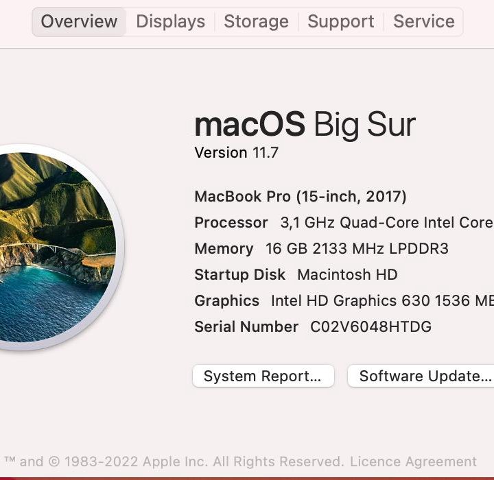 Macbook pro 15 2017 i7 3.1 16/512SSD (П-678)