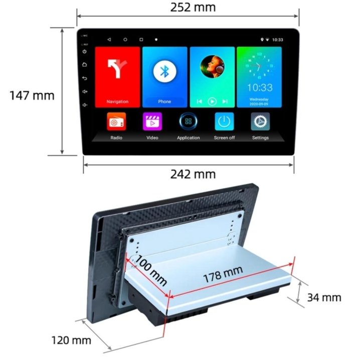 Магнитола 1Din На Андроиде Экраном 10 Дюймов 2/32