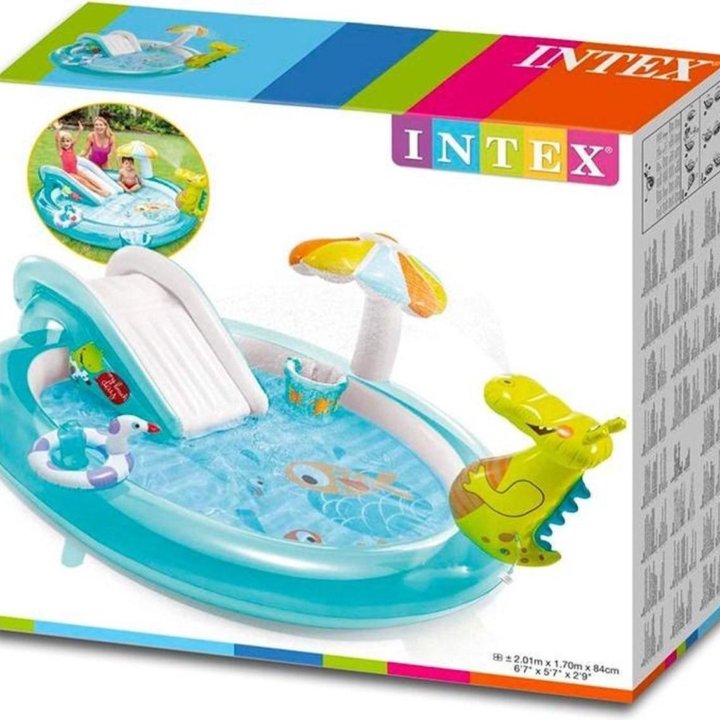 Детский бассейн Intex игровой центр 201х170х84