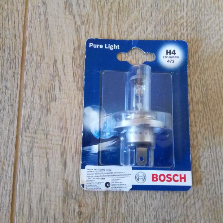 Новая галогенная лампа H4 standard 12V/sb Bosch