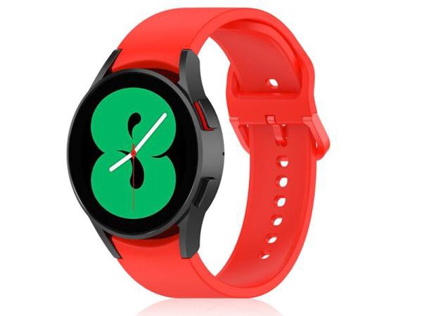 Ремешок DF для Galaxy Watch 4/5 S/M sClassicband-04 Red