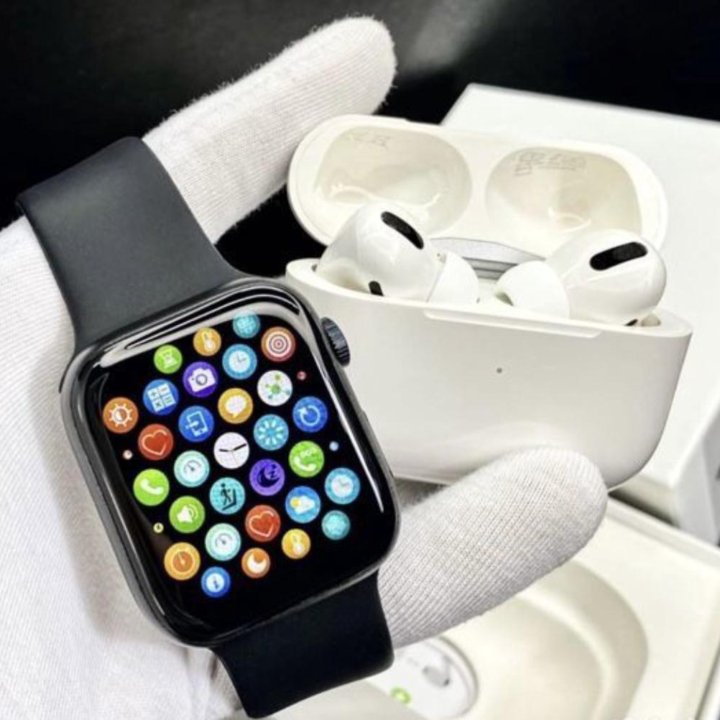 Комплект Apple Watch 9 и AirPods Pro (новый)