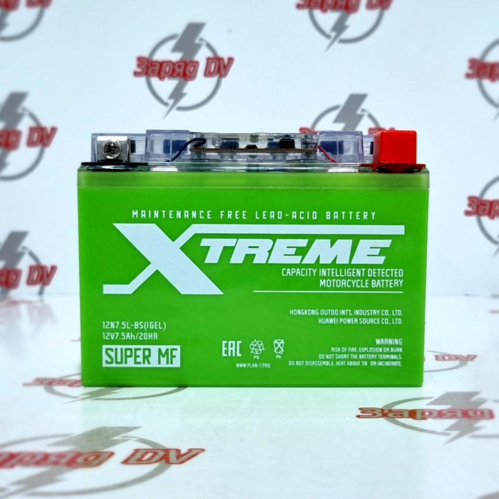 Аккумулятор Мото Xtreme 12N7.5L-BS iGEL обр