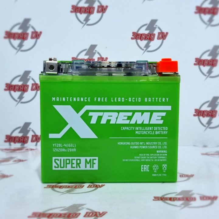 Аккумулятор Мото Xtreme YT20L-4 iGEL обр