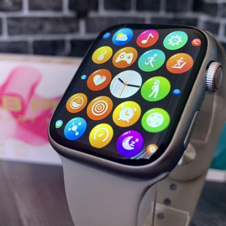 Часы apple watch 8 x8 pro серебро