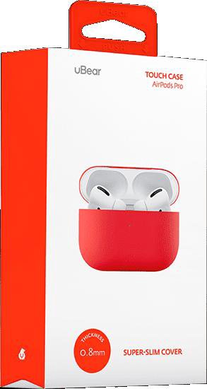 Силиконовый чехол uBear Touch Case для Apple AirPods Pro Rich Red