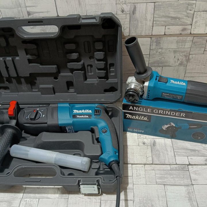 Перфоратор 1050 w + ушм 125 mm makita