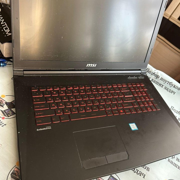 Игровой ноутбук MSI 17.3”, MS-1799, CORE I7 7700HQ