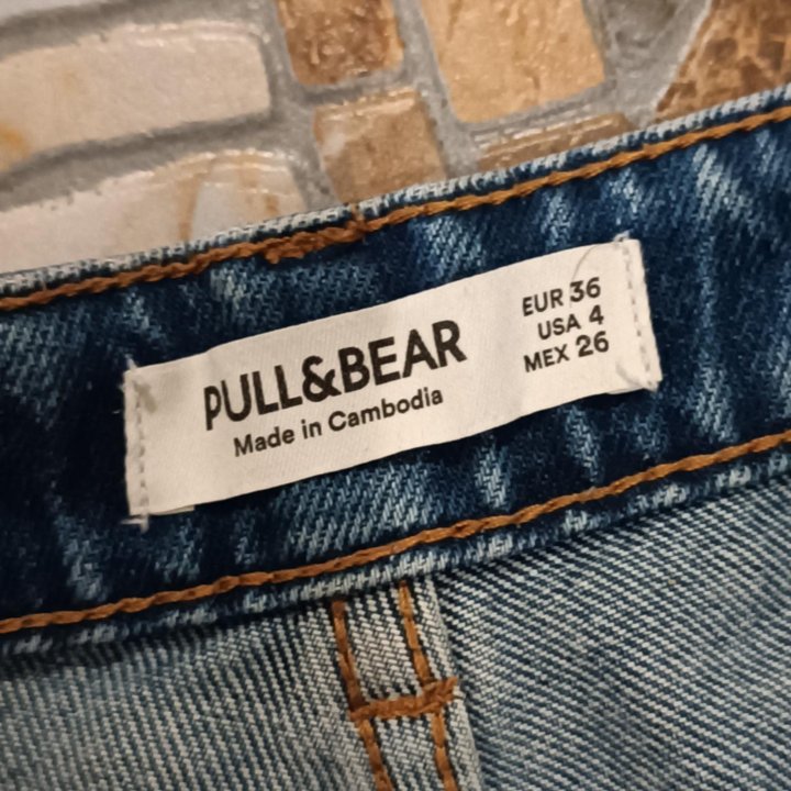 Джинсы МОМ pull&bear