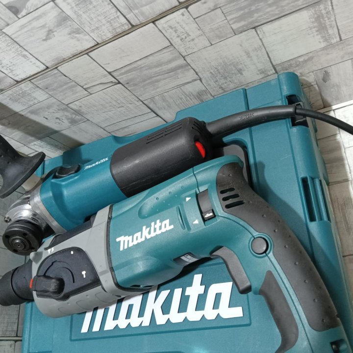 Перфоратор 2470 + ушм 125 mm makita