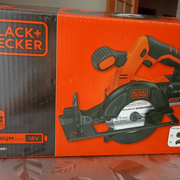 Циркулярная аккумуляторная пила BLACK+Decker