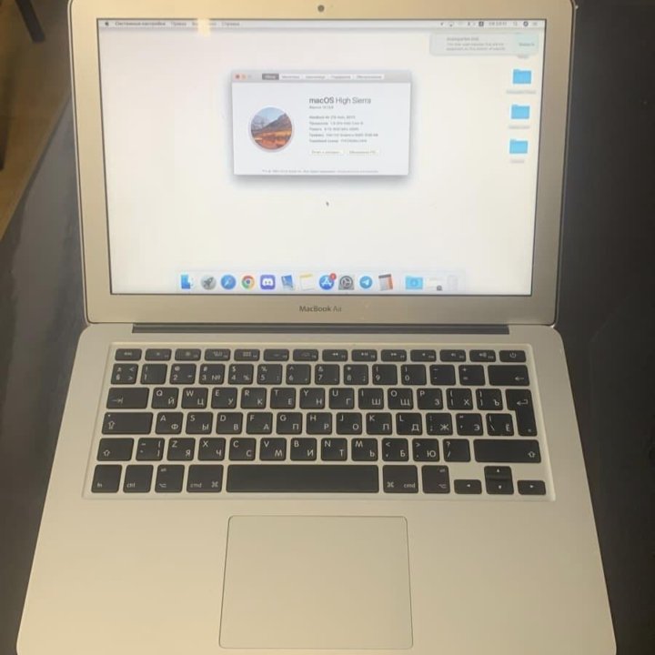 MacBook Air 13 2017 60 циклов , полный комплект ,