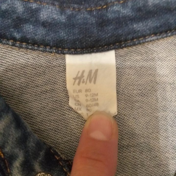 Рубашка джинсовая H&M 2года