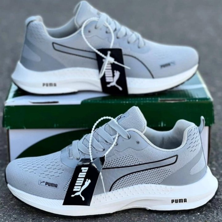 Кроссовки Puma новые летние серые