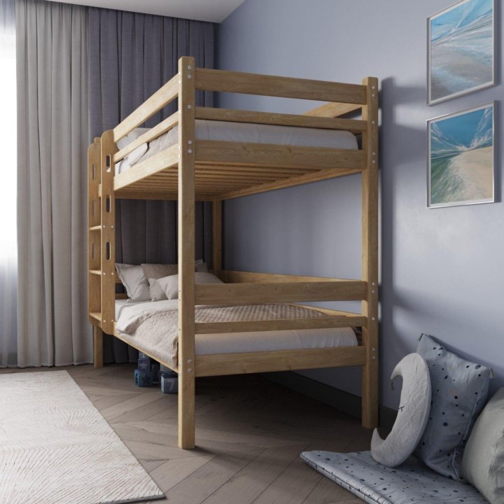 Двухъярусная кровать для двух детей
