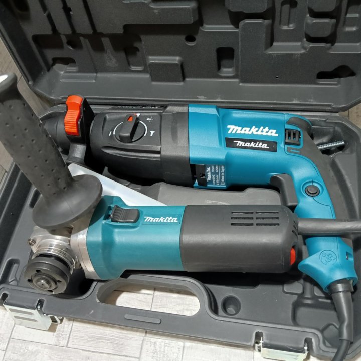 Перфоратор 1050 w + ушм 125 mm makita