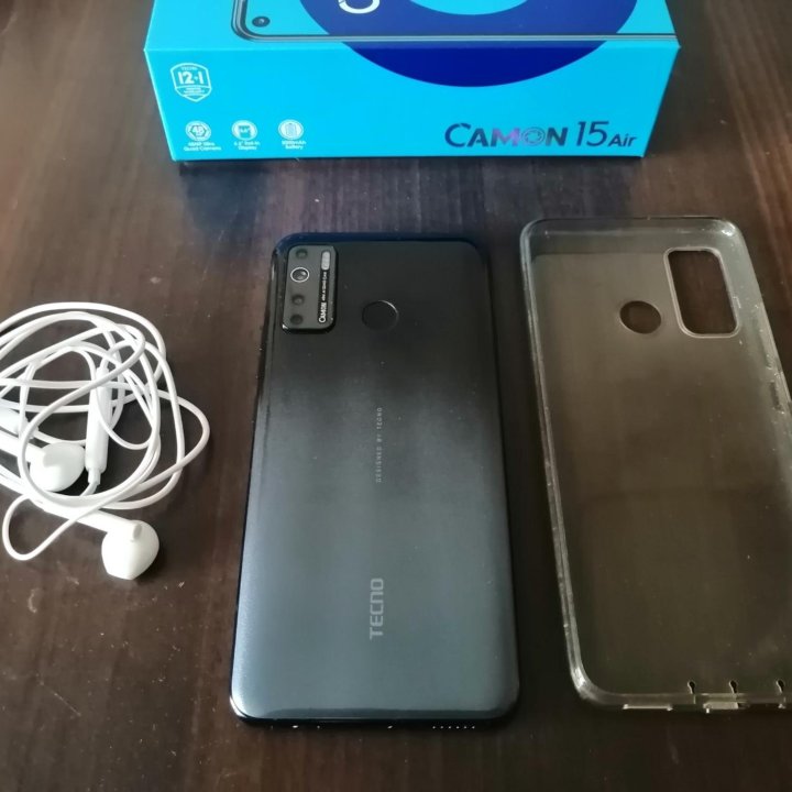 Телефон Tecno Camon 15 Air, 64/3 Grey