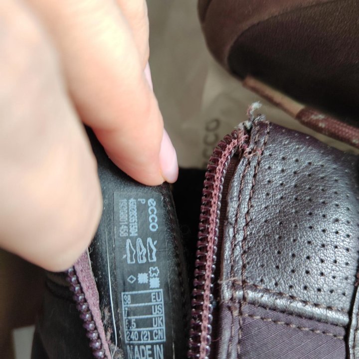 Ботинки демисезонные Ecco , б/у